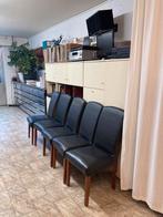GRATIS  8 etkamerstoelen in goede staat, Maison & Meubles, Chaises, Bois, Brun, Enlèvement, Cinq, Six Chaises ou plus