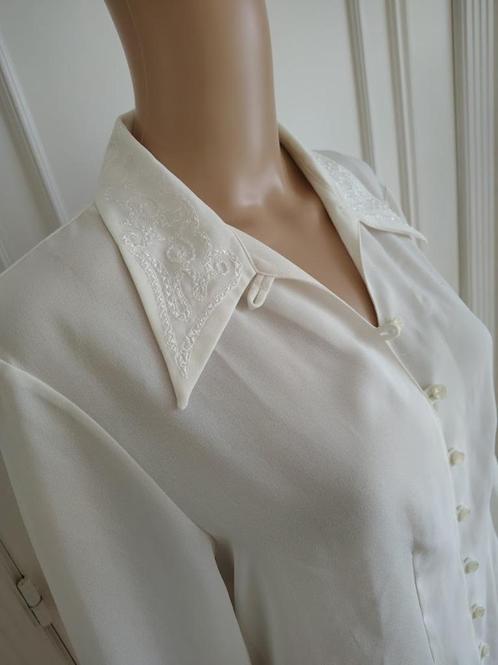 Stijlvolle vintage blouse met borduurwerk, Kleding | Dames, Blouses en Tunieken, Maat 36 (S), Ophalen of Verzenden