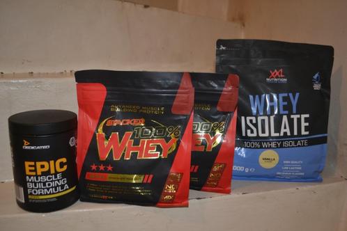 Voedingssupplementen whey proteine creatine vitamine prework, Sport en Fitness, Gezondheidsproducten en Wellness, Nieuw, Poeder of Drank