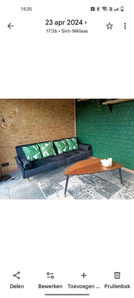 Zetel, Huis en Inrichting, Zetels | Zetels, Zo goed als nieuw, Rechte bank, Driepersoons, 150 tot 200 cm, Minder dan 75 cm, Overige materialen