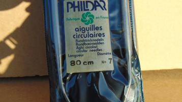 Phildar Rondbreinaalden n 7 - 80 Cm. Nieuw in verpakking. beschikbaar voor biedingen