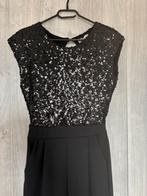 Zwarte jumpsuit met glitter paletten, Overige typen, Zwart, Nieuw, Ophalen