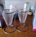 4 cornets verre/inox  dans leur boite    NEUFS, Ophalen of Verzenden, Nieuw, Overige typen