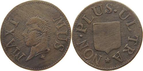 Maximus - Non Plus Ultra -Zakelijke token Jaar 1827, Postzegels en Munten, Penningen en Medailles, Ophalen of Verzenden