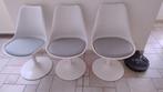 Keukenstoelen, Huis en Inrichting, Stoelen, Ophalen, Kunststof, Drie, Wit