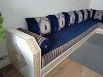 Zetels Sedari blauw/grijs, Huis en Inrichting, 300 cm of meer, Gebruikt, Marokkaanse zetels, Sedari, 75 tot 100 cm