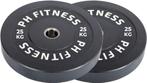 PH Fitness Bumper Plates 25KG Set – Rubber 50mm (2x), Sports & Fitness, Enlèvement ou Envoi, Neuf, Bras, Barre d'haltères