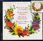 Borduurpakket Autumn Sentiments van Janlynn, Hobby en Vrije tijd, Verzenden, Nieuw, Borduurpakket