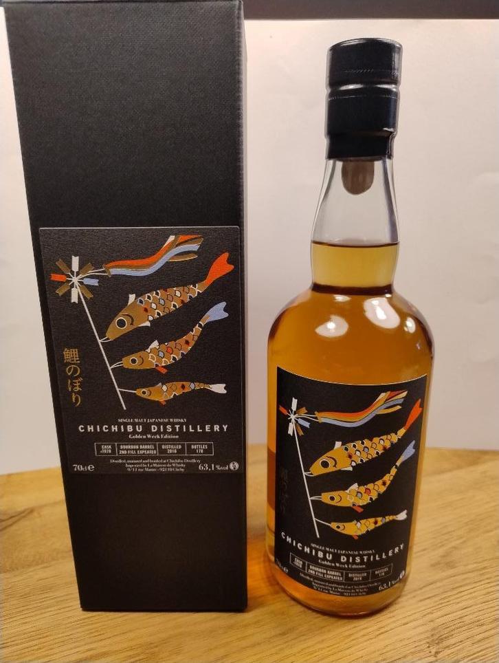 Chichibu Golden Week 7 jaar 2016 Single cask 7078 Bourbon, Verzamelen, Wijnen, Nieuw, Ophalen