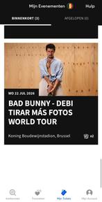 Bad Bunny tickets te koop Brussel, Tickets en Kaartjes, Twee personen