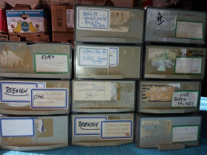 Meer dan 1000 dia's Belgie , Frankrijk, Audio, Tv en Foto, Diaprojectoren, Gebruikt, Ophalen of Verzenden