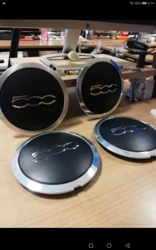 4x Fiat 500 naafdoppen/center caps Ø 133 mm, Auto diversen, Wieldoppen, Nieuw, Ophalen of Verzenden