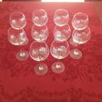 10 verres à vin en cristal, Enlèvement ou Envoi