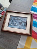 Lijst met boerderij - 3D effect, Huis en Inrichting, Woonaccessoires | Lijsten, Minder dan 50 cm, Ophalen of Verzenden, Zo goed als nieuw