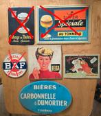 Reclamebord Belga, Dumortier, Baf, Theleme, Lede, Verzamelen, Ophalen of Verzenden, Gebruikt, Reclamebord