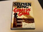 Stephen King Gerald’s game - First edition - hardcover, Boeken, Stephen King, Ophalen of Verzenden, Zo goed als nieuw