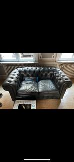 2 Chesterfields (tweezit en driezit), Ophalen, Gebruikt, Chesterfield, Driepersoons