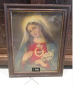 Belle estampe ancienne « Sainte Vierge Marie » - 58x46, Antiquités & Art, Antiquités | Objets religieux, Enlèvement ou Envoi