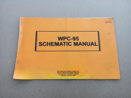 WPC-95 Schematic Manual (Williams) Flipperkast 1995, Collections, Machines | Flipper (jeu), Williams, Enlèvement ou Envoi