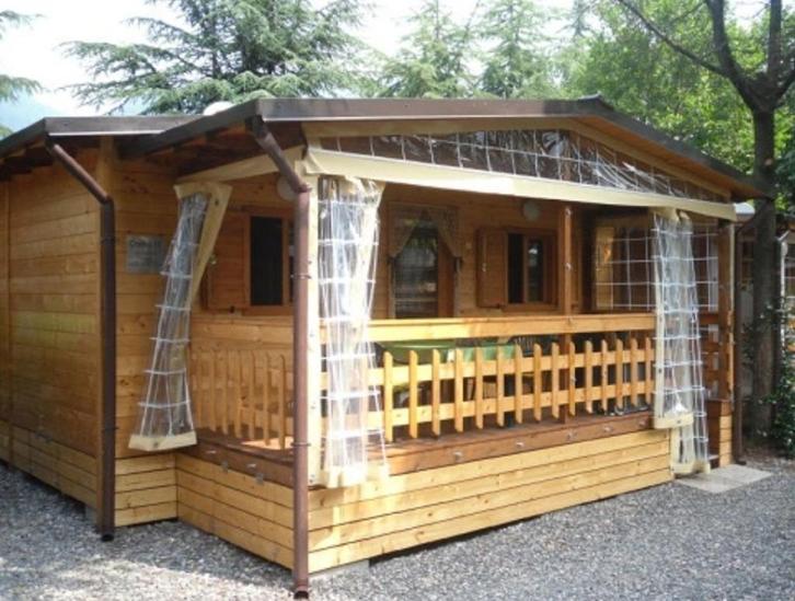 Chalet te koop direct aan Luganomeer! Compleet ingericht!, Caravans en Kamperen, Stacaravans, tot en met 5, Ophalen