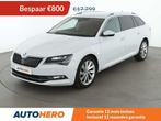 Skoda Superb 1.8 TSI Style (bj 2016, automaat), Auto's, Zwart, 1505 kg, Wit, Leder