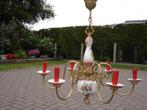 Vintage luster, Huis en Inrichting, Lampen | Kroonluchters, Ophalen, Zo goed als nieuw, Glas