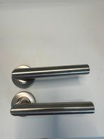 Set van 2 x 2 deurkrukken nieuw, Doe-het-zelf en Bouw, Ophalen of Verzenden, Nieuw, Inox, Klink of Kruk