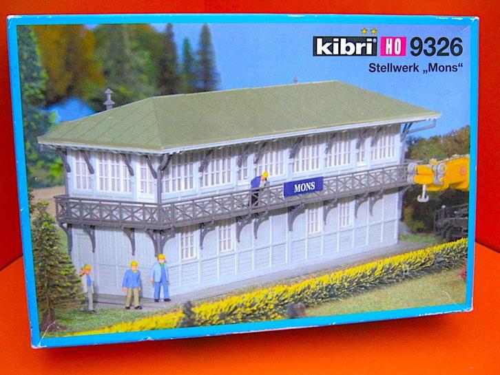 Belgisch seinhuis „Mons” Kibri 9326 - H0 - 1:87, Hobby en Vrije tijd, Modeltreinen | H0, Zo goed als nieuw, Brug, Tunnel of Gebouw