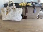 2 authentieke PRADA’s, Handtassen en Accessoires, Tassen | Damestassen, Ophalen, Zo goed als nieuw, Beige