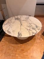 Originele Knoll Saarinen Tulip salontafel – marmer – Ø 91 cm, Huis en Inrichting, Ophalen of Verzenden, Zo goed als nieuw, Rond