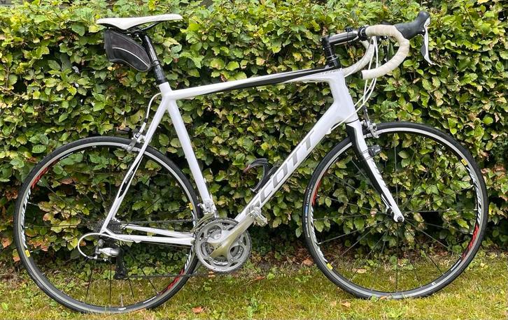 Scott CR1 2012 – Carbon racefiets (maat 61, weinig kms), Fietsen en Brommers, Fietsen | Racefietsen, Zo goed als nieuw, Heren