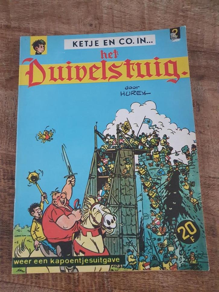 Ketje en co Het duivelstuig nr2 1ste druk 1967 door Hurey, Boeken, Stripverhalen, Gelezen, Eén stripboek, Ophalen of Verzenden