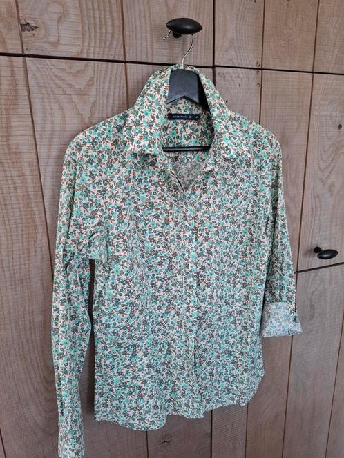 Bloemen-Bloesje River Woods Mt40, Kleding | Dames, Blouses en Tunieken, Zo goed als nieuw, Maat 38/40 (M), Groen, Ophalen of Verzenden