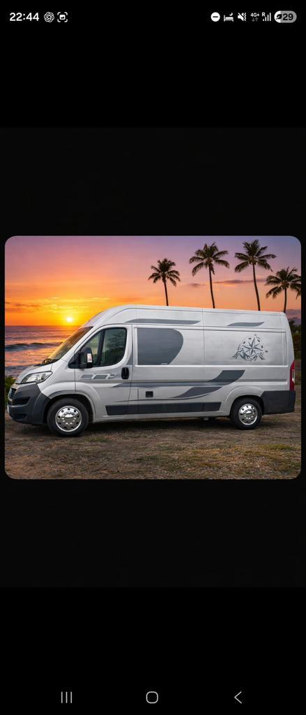 Campervan euro6B 2.0 eco, Caravans en Kamperen, Mobilhomes, Bedrijf, Navigatie, Luifel, Ophalen