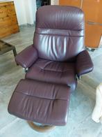 Stressless relax met voetbank Bordeaux extra breed, Huis en Inrichting, Fauteuils, Ophalen of Verzenden, Zo goed als nieuw