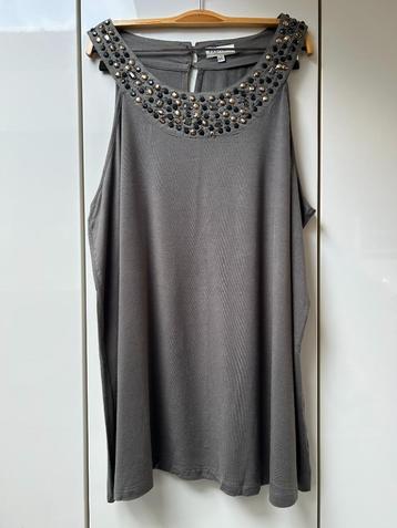 Fashion+ grijsbruine tanktop - maat 50/52 beschikbaar voor biedingen