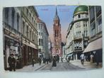 Crefeld Rheinstrasse mit Dionysiuskirche, Verzamelen, Gelopen, Duitsland, Ophalen of Verzenden, Voor 1920