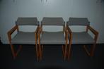 3 stoelen strak design, Ophalen, Hout