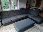 Grote hoeksalon met voetbank., Ophalen, Gebruikt, Stof