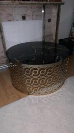 Ronde tafel, Huis en Inrichting, Woonaccessoires | Schalen en Manden, Ophalen, Zo goed als nieuw, Rond, Glas