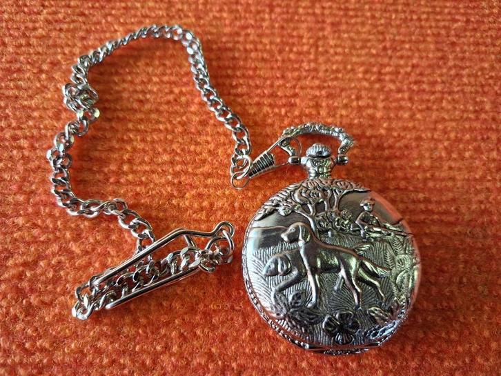zakhorloge chasseur francais, Handtassen en Accessoires, Horloges | Heren, Gebruikt, Zakhorloge, Overige merken, Ophalen of Verzenden