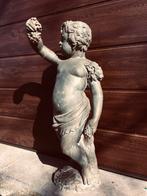 Zeldzaam antiek Bronzen Putti tuinbeeld !, Ophalen