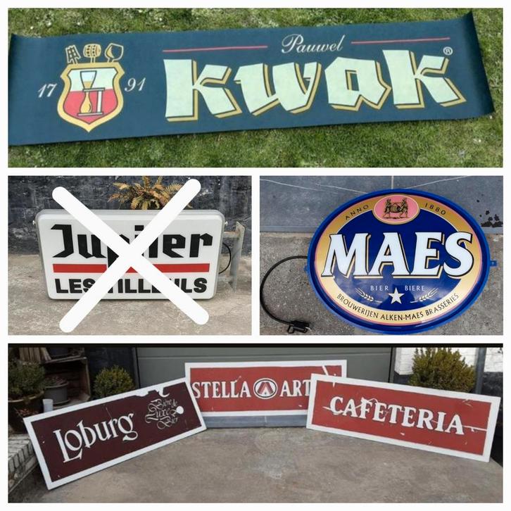 Lot d'enseignes lumineuse publicitaire., Collections, Marques & Objets publicitaires, Comme neuf, Enlèvement