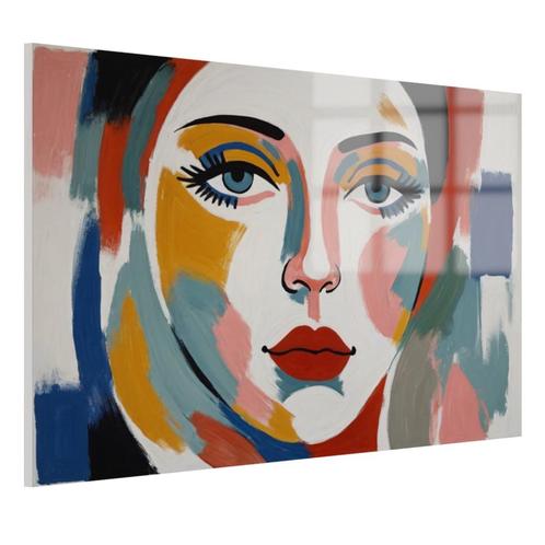 Visage de femme style Henri Matisse Peinture sur verre 105x7, Antiquités & Art, Art | Peinture | Abstraite, Envoi