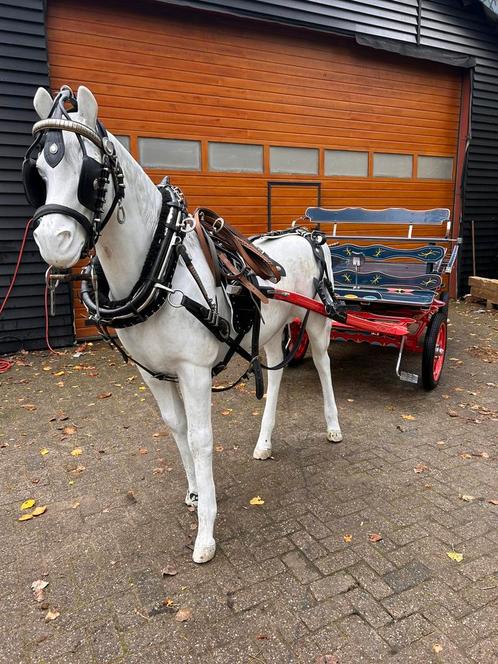 Zigeuner gareel tuig met rijtuig, Dieren en Toebehoren, Paarden en Pony's | Hoofdstellen en Tuigage, Gebruikt, Ophalen