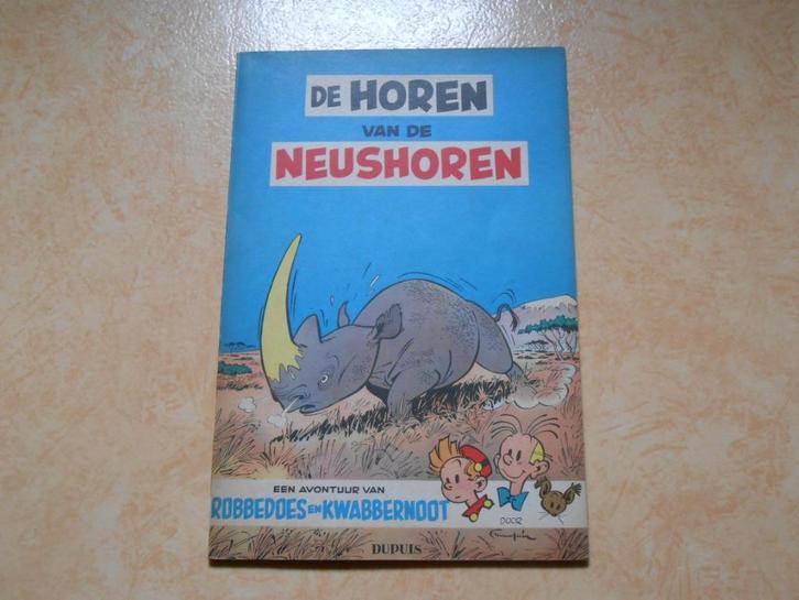 Robbedoes en Kwabbernoot 6 De horen van de neushoren 1955, Boeken, Stripverhalen, Zo goed als nieuw, Eén stripboek, Ophalen of Verzenden