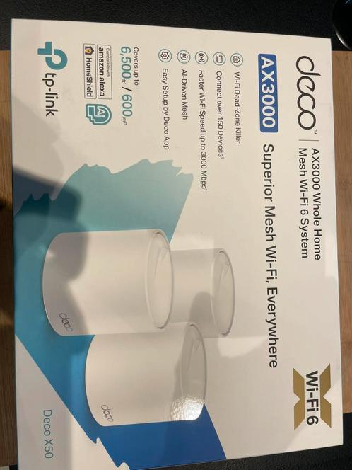 TP-Link Deco X50 (3-pack), Computers en Software, WiFi-versterkers, Zo goed als nieuw, Ophalen