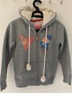 Grijze gilet met capuchon "Love Therapy girls" 10 jaar(maat, Meisje, Trui of Vest, Ophalen of Verzenden, Zo goed als nieuw