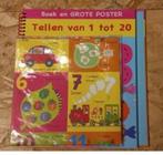 Boek en grote poster. Tellen van 1 tot 20, Ophalen of Verzenden, Gebruikt
