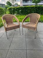 2 rotan stoelen, Jardin & Terrasse, Chaises de jardin, Comme neuf, Rotin, Enlèvement ou Envoi